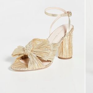 Loeffler Randall Gold Strappy Heels